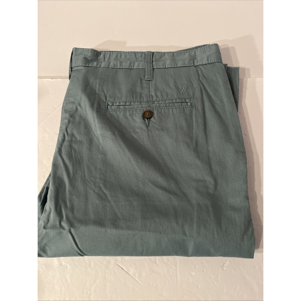 Nautica Classic Fit Men's Corduroy Pant Light Blue 40 x 30 Straight Leg
